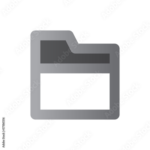 file two tone gradient icon
