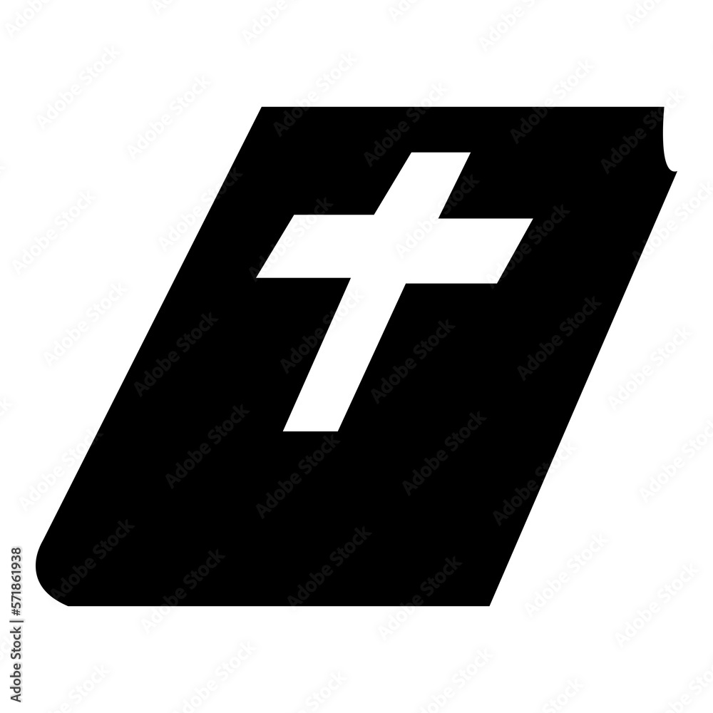 Obraz premium Bible book symbol icon illustration