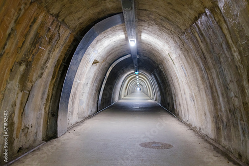 Abandoned tunnel, 2 world war, architecture, minimalism  © Darko Horvatic