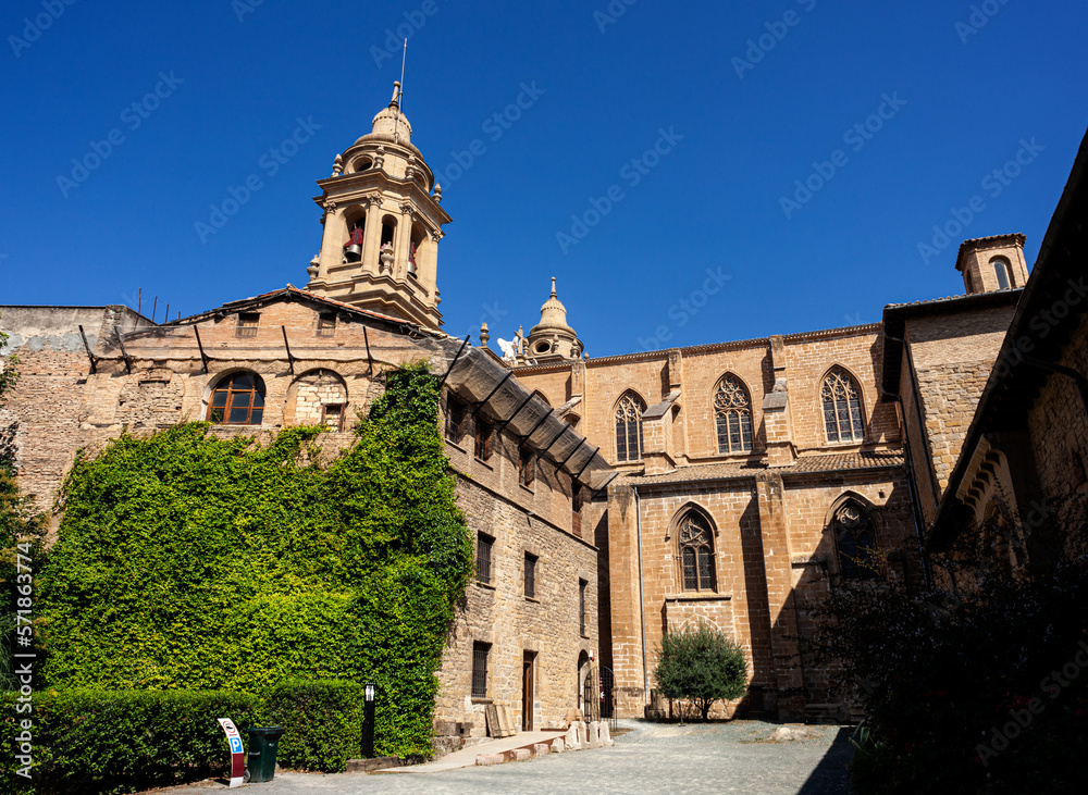 Back view of the Pamplona Cathedral of Santa Mara la Real