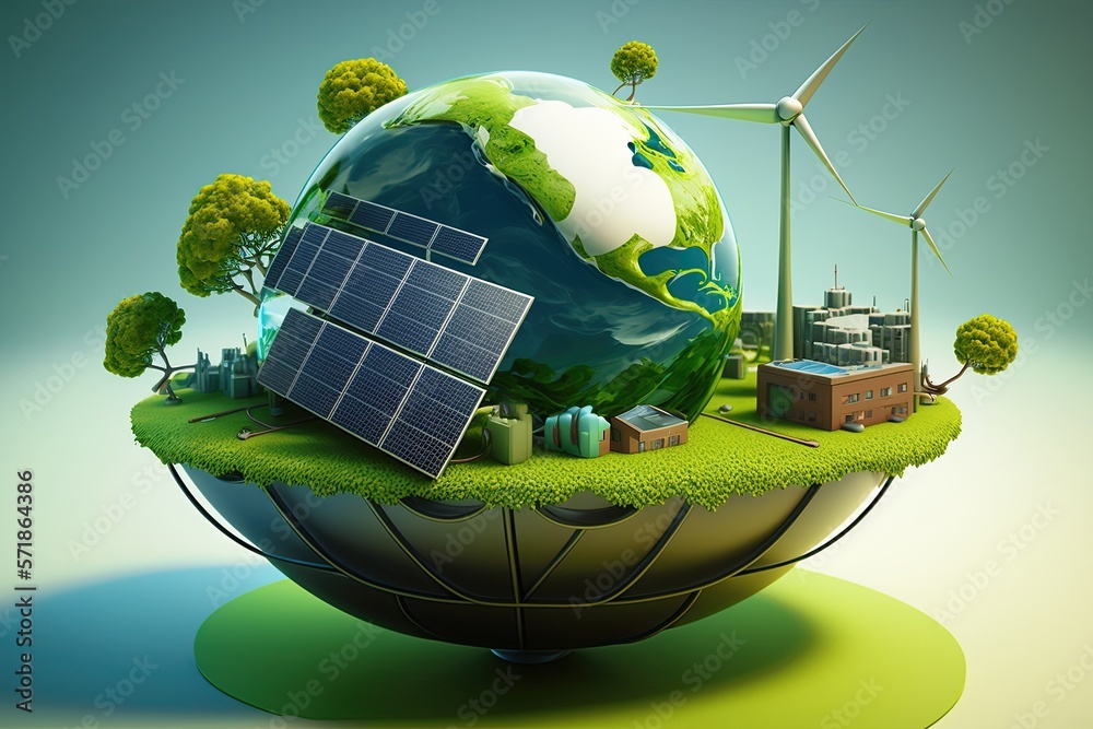 Renewable Energy Sources Such As Wind Solar And Hydroelectricity 