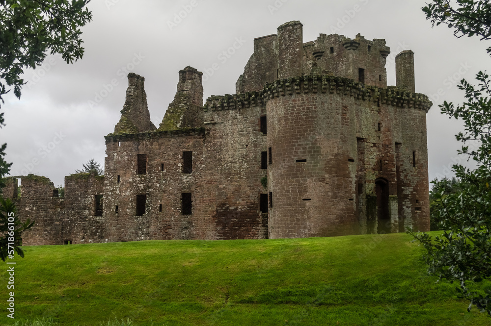 Caerlaverock Castle in Scotland, UK