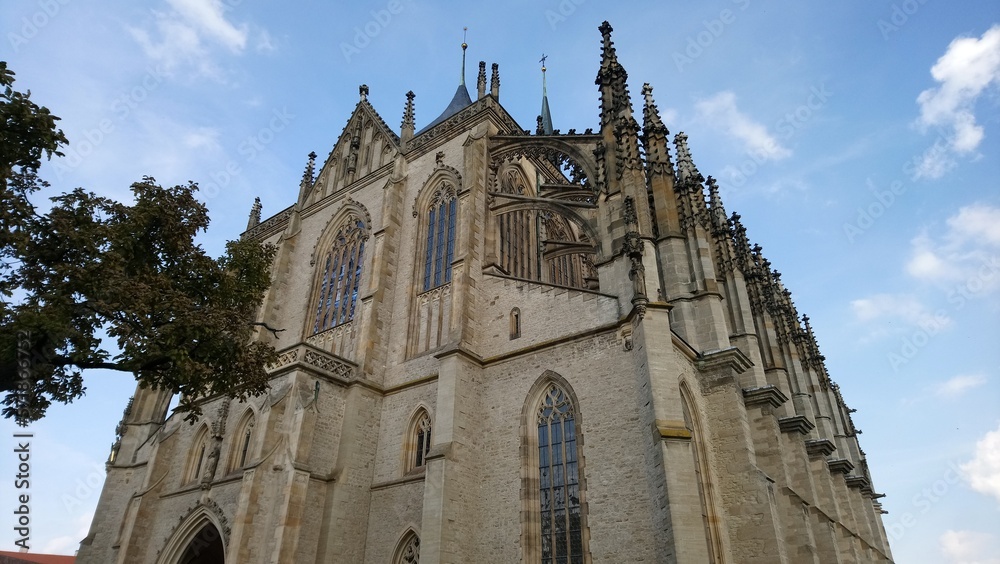 Kutná Hora is a city east of Prague in the Czech Republic. It’s known for the Gothic St. Barbara's Church with medieval frescoes and flying buttresses. Also notable is Sedlec Ossuary, a chapel adorned