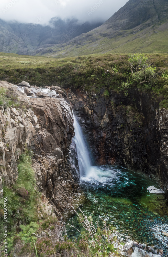 Amazing landscape of the Isle of Skye, Scottish Highlands, UK