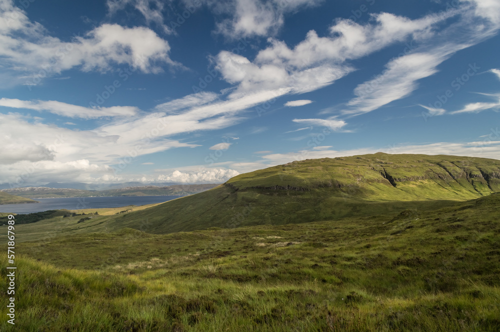 Amazing landscape of the Isle of Skye, Scottish Highlands, UK