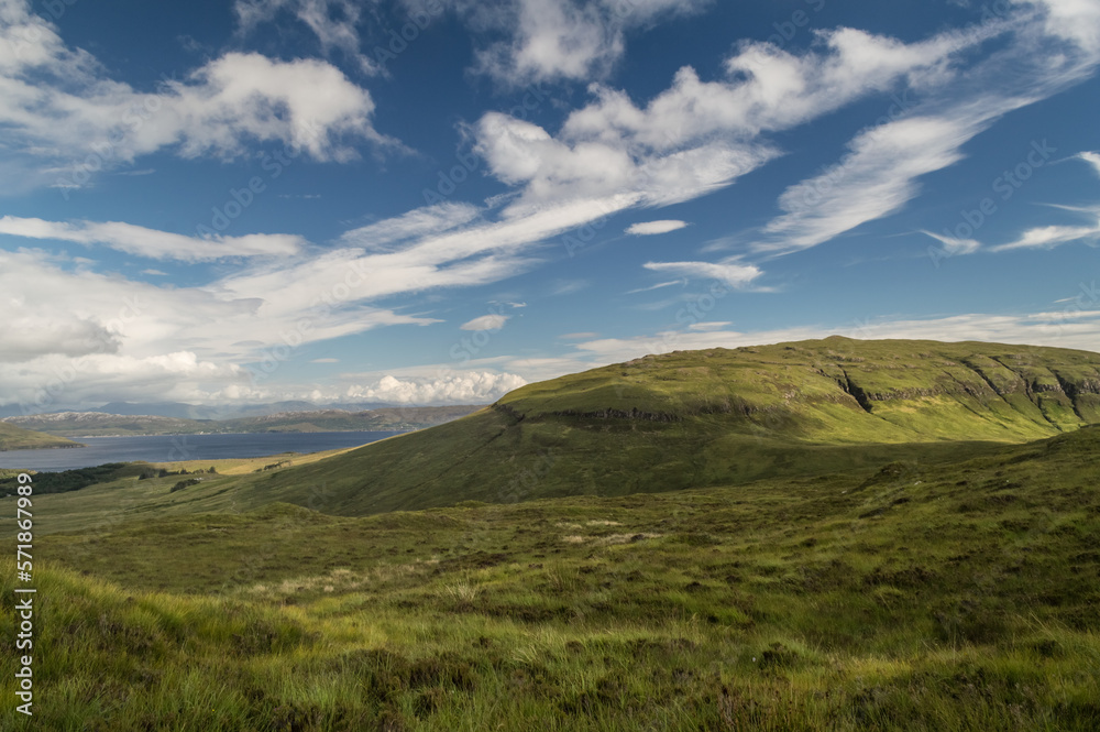 Amazing landscape of the Isle of Skye, Scottish Highlands, UK Amazing landscape of the Isle of Skye, Scottish Highlands, UK