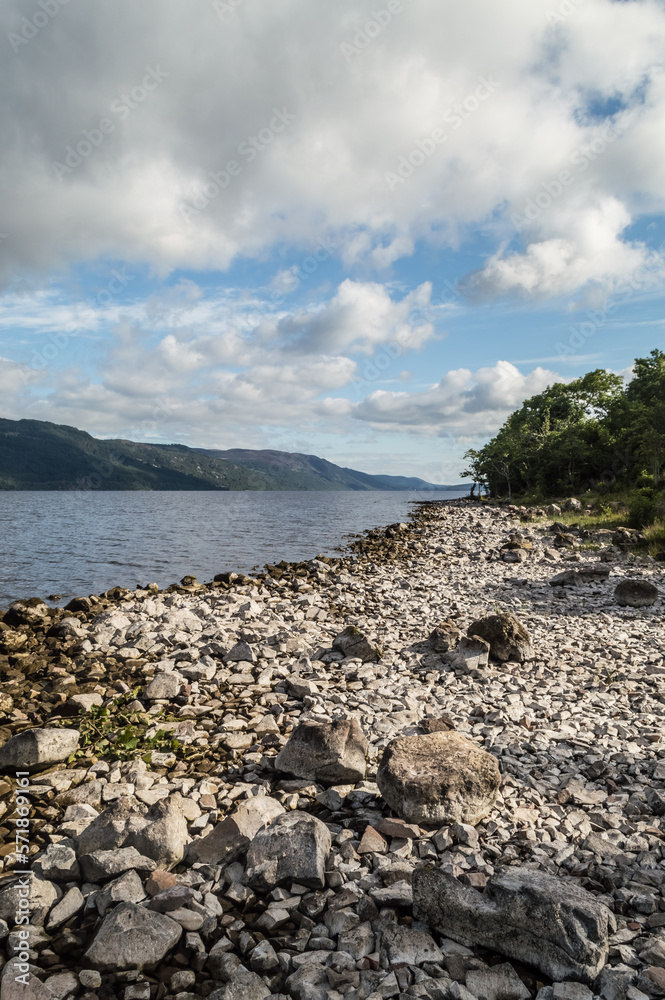 Landscape of Loch Ness, Lake in Scotland Landscape of Loch Ness, Lake in Scotland