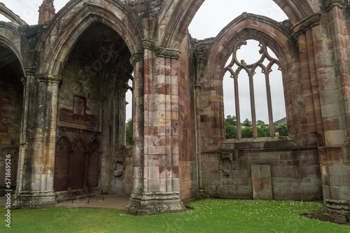 Ruins of Melrose Abbey, Scotland