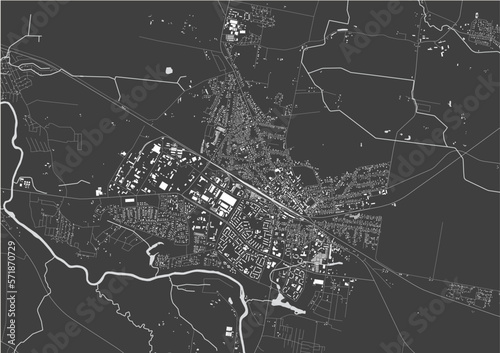 map of the city of Mazeikiai, Lithuania photo