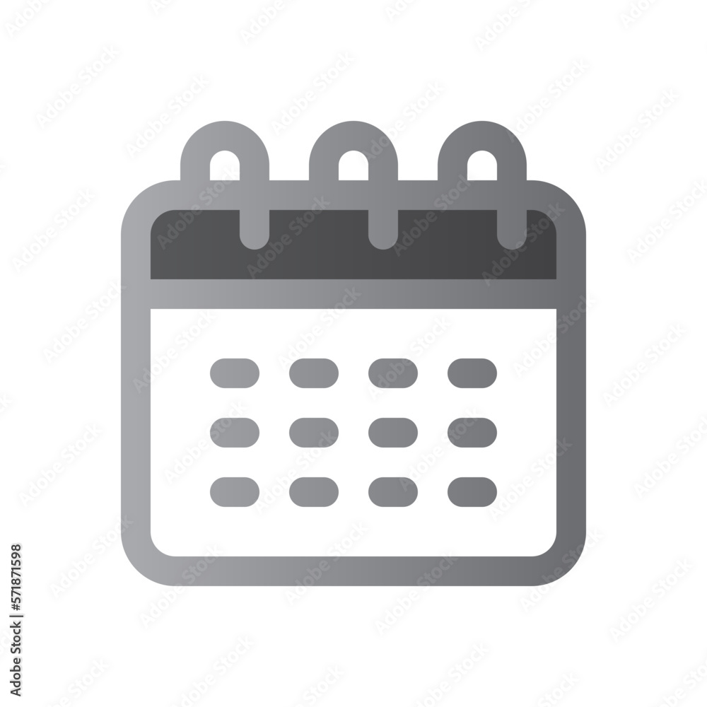 calendar two tone gradient icon calendar two tone gradient icon