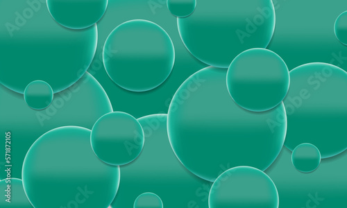 Abstract background of green circles