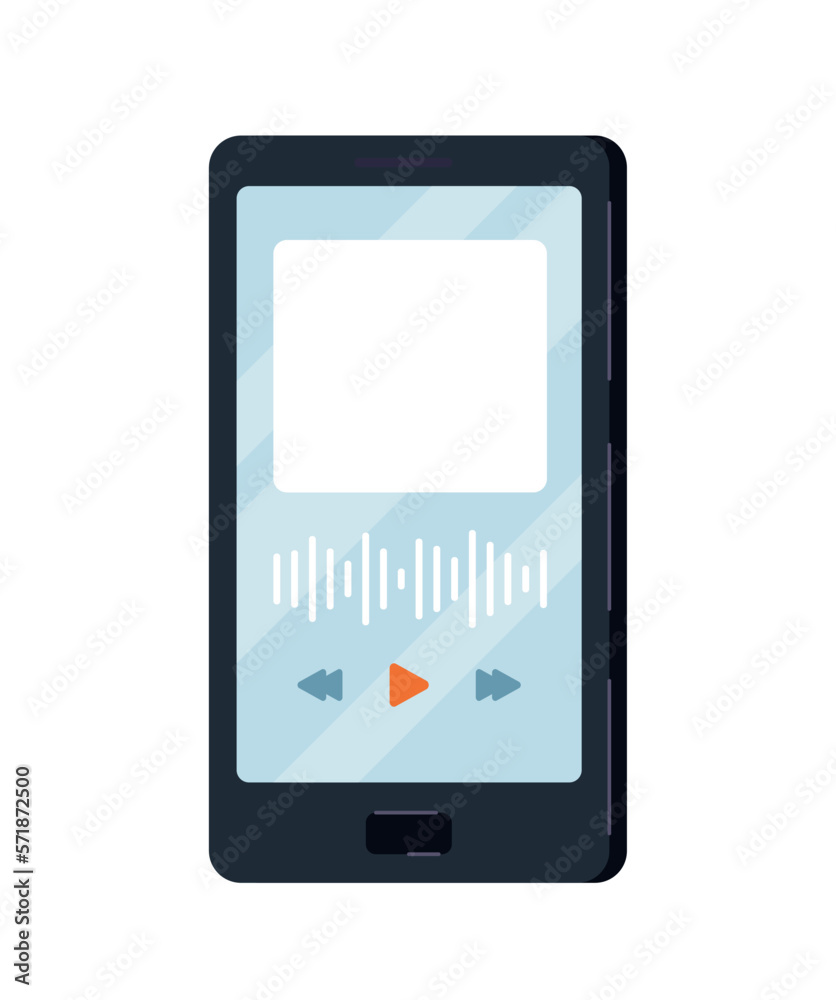 Smartphone with audio file