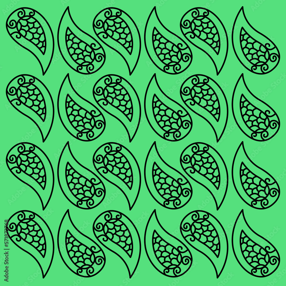 Ornamental Paisleys Design Texture, Pattern, Background Ornamental Paisleys Design Texture, Pattern, Background