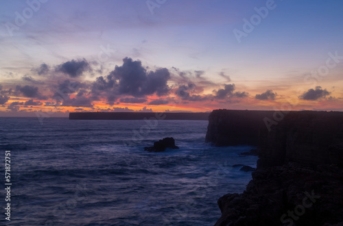 Lighthouse on Cape St. Vincent at sunset