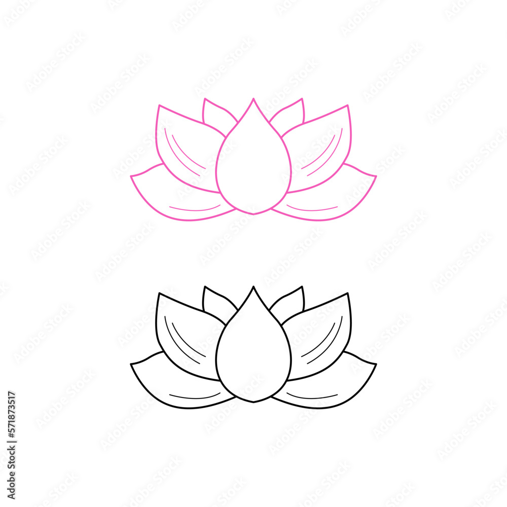 Wellness Lotuses Sign, Symbol, Logo Vector