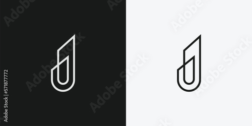 Modern and unique J logo design