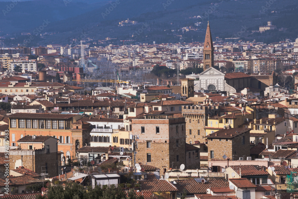 View of Florence, Tuscany, Italy 