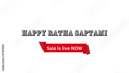 Happy Ratha Saptami Wish with Sale is live now banner