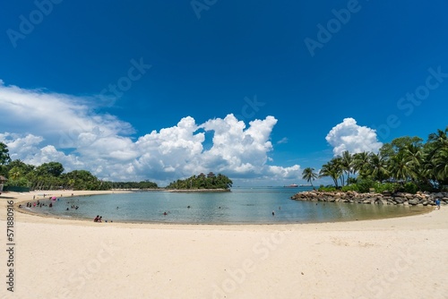 Singapore sentosa barak bay beach