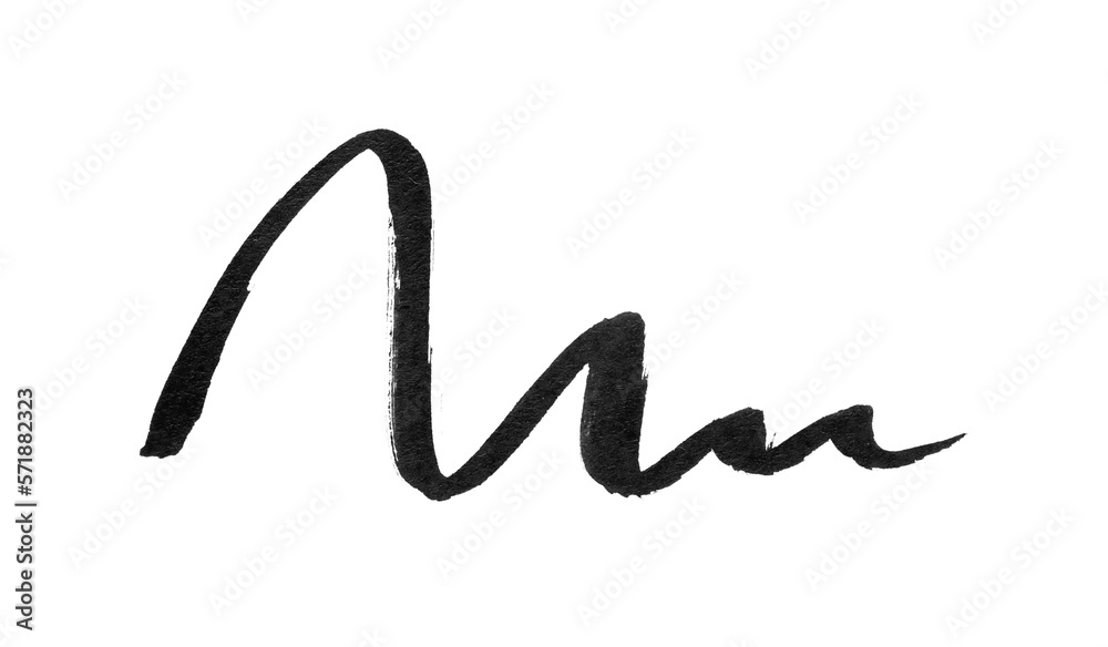 Stroke of black eyeliner on white background Stroke of black eyeliner on white background