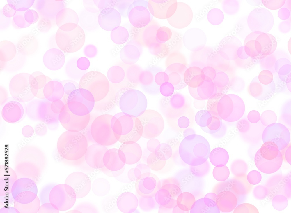 濃淡なピンク色の淡い水玉模様の背景素材イラスト