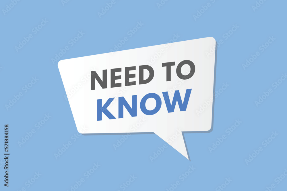 Need To Know text Button. Need To Know Sign Icon Label Sticker Web Buttons
Need To Know text Button. Need To Know Sign Icon Label Sticker Web Buttons