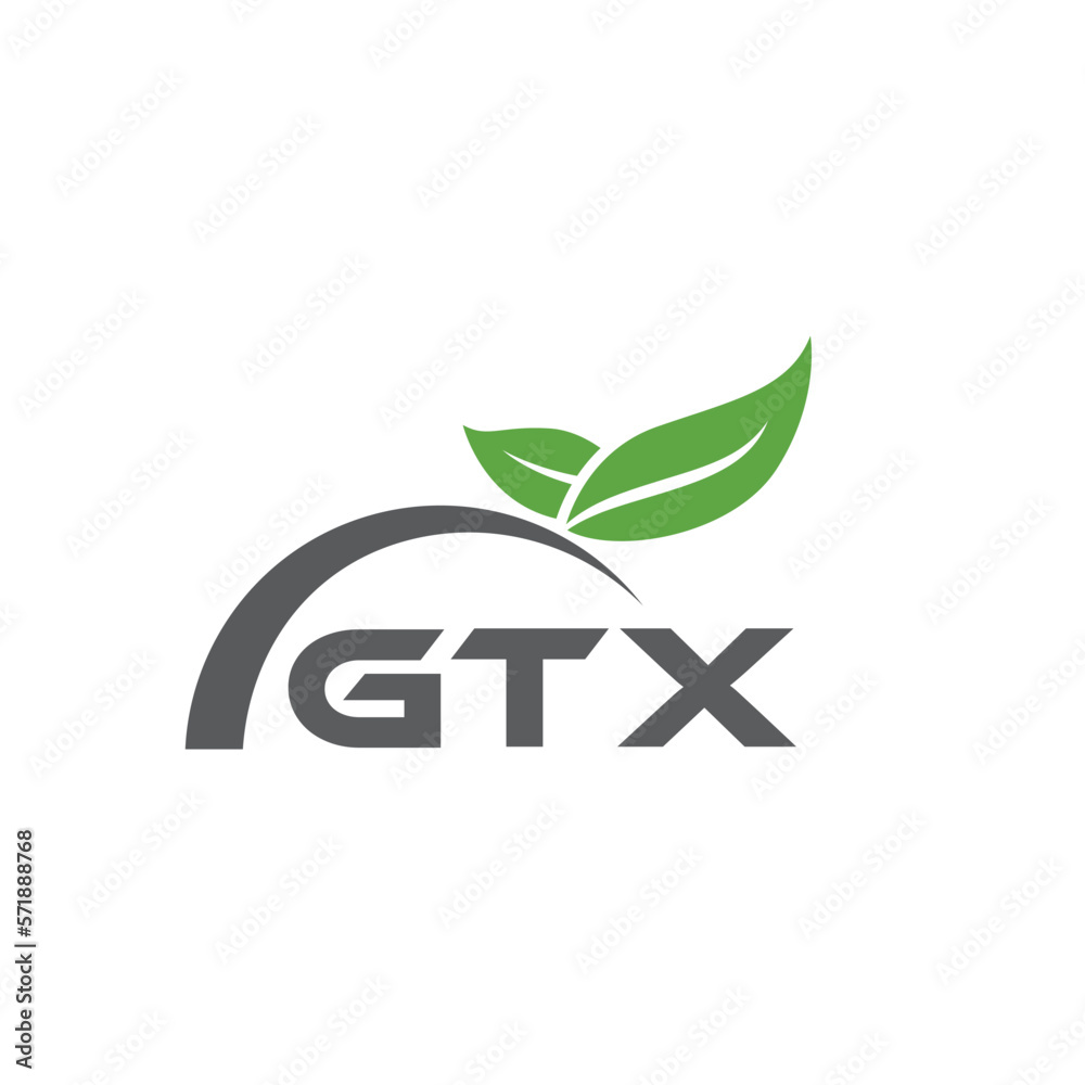 GTX letter nature logo design on white background. GTX creative initials letter leaf logo concept. GTX letter design. GTX letter nature logo design on white background. GTX creative initials letter leaf logo concept. GTX letter design.