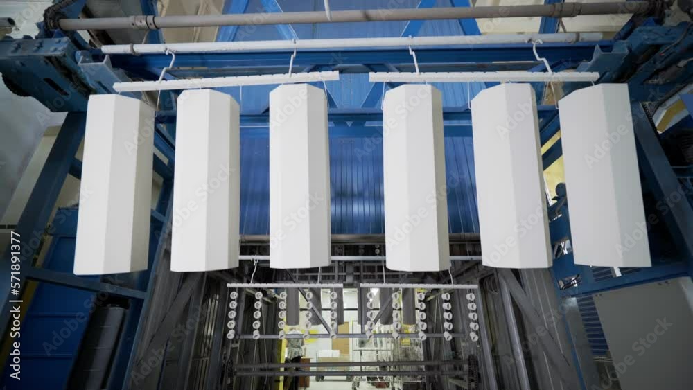 Light Sockets And Lamp Housings In Large Industrial Infrared Drying ...