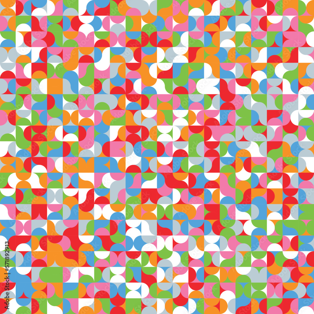Geographic random color illustration design Geographic random color illustration design