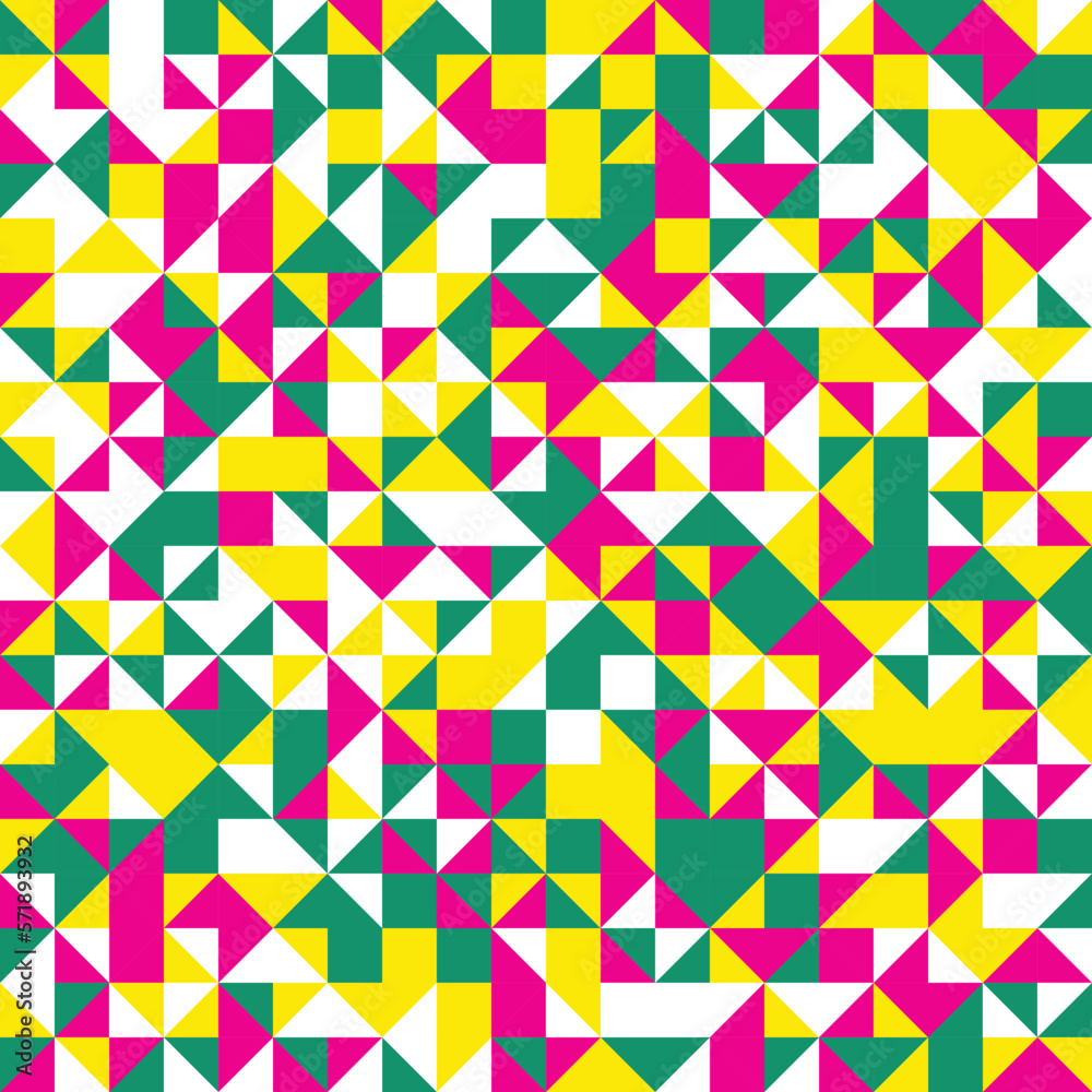Geographic random color illustration design