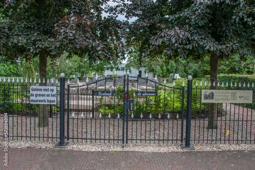 Entrance Old Historical Graveyard At Diemen The Netherlands 13-2-2019