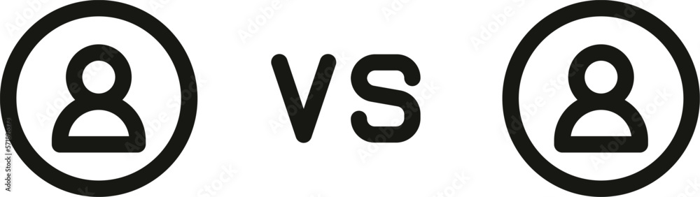 Player 1 vs player 2. Vector illustration Player 1 vs player 2. Vector illustration