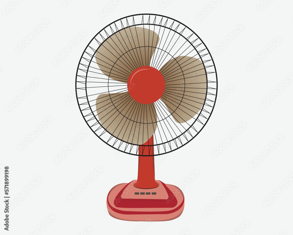 desk fan vector, Electric interior fan art illustration. desk fan vector, Electric interior fan art illustration.