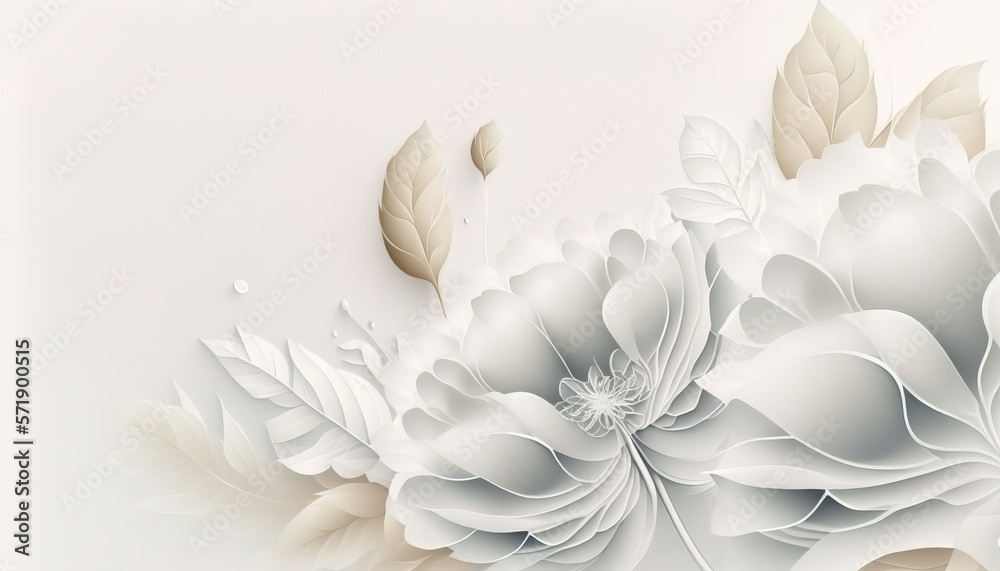 Floral frame for banner or card invitations background