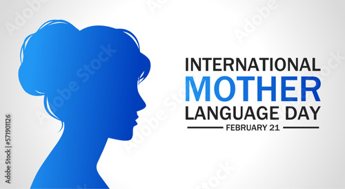 International mother language day vector illustration. 