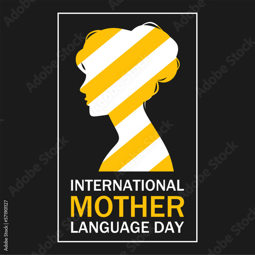 International mother language day vector illustration. 