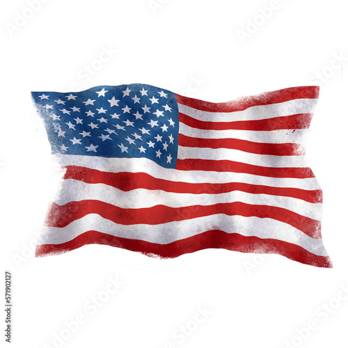 american flag waving 