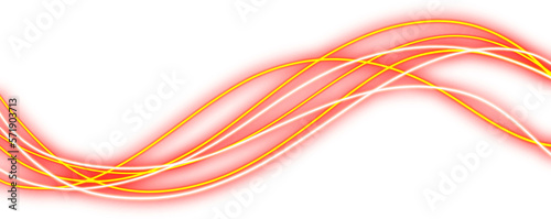 abstract Neon laser wave swirl