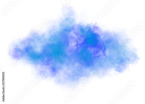 blue dust smoke abstract particles