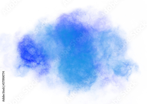 blue abstract dust smoke