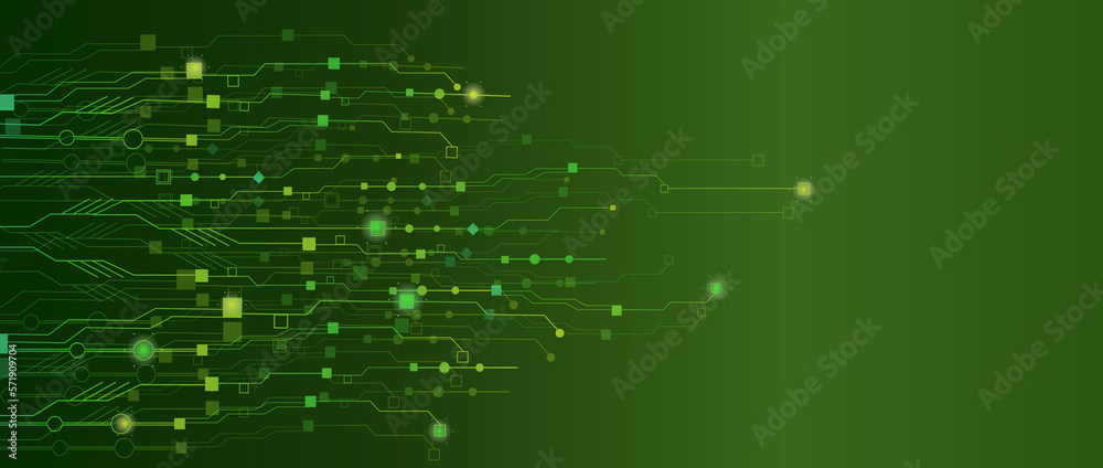 The concept of quantum computer technologies. Futuristic circuit board background vector. Modern technology printed circuit board texture background design. The waves are flowing. Quantum explosion te The concept of quantum computer technologies. Futuristic circuit board background vector. Modern technology printed circuit board texture background design. The waves are flowing. Quantum explosion te
