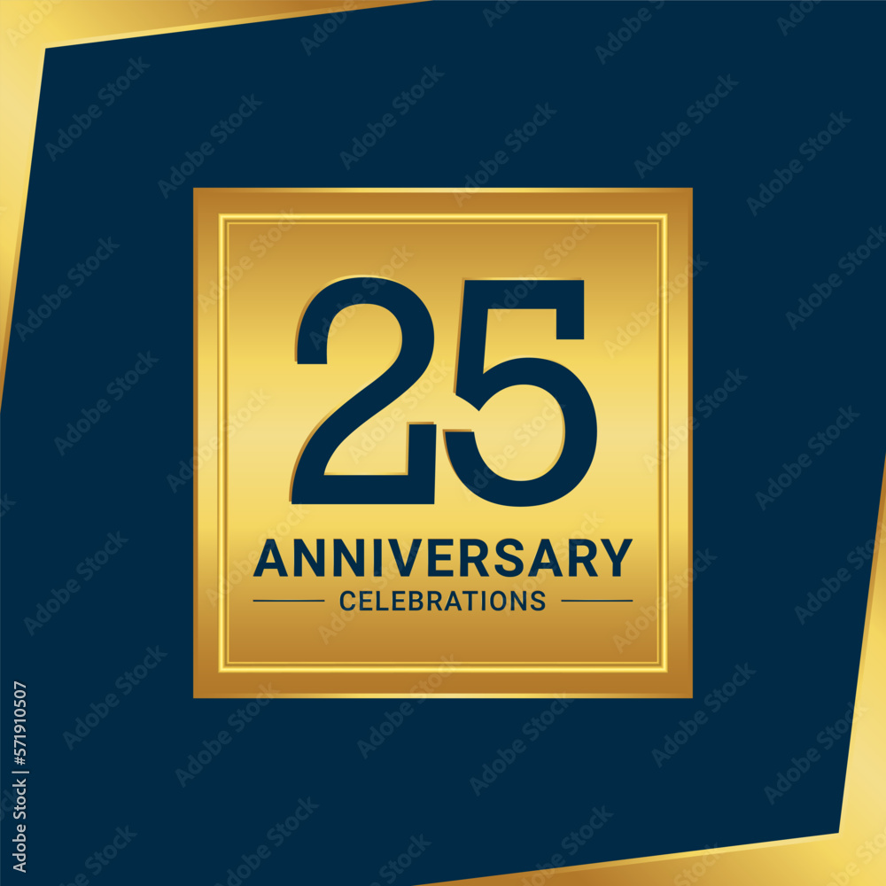 25th anniversary celebration logo design. Vector Eps10 25th anniversary celebration logo design. Vector Eps10