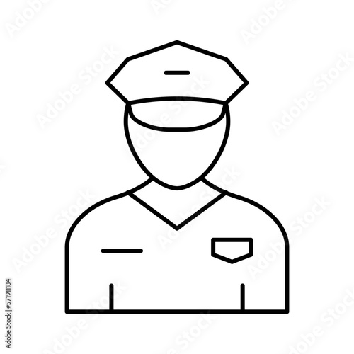 Car driver Vector Icon easily modified
