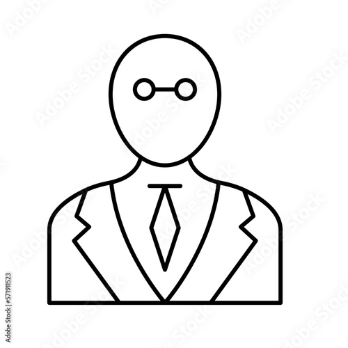 Gentleman Vector Icon easily modified

