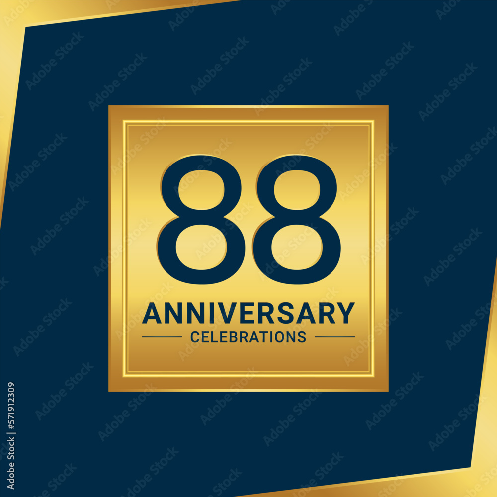 88th anniversary celebration logo design. Vector Eps10 88th anniversary celebration logo design. Vector Eps10