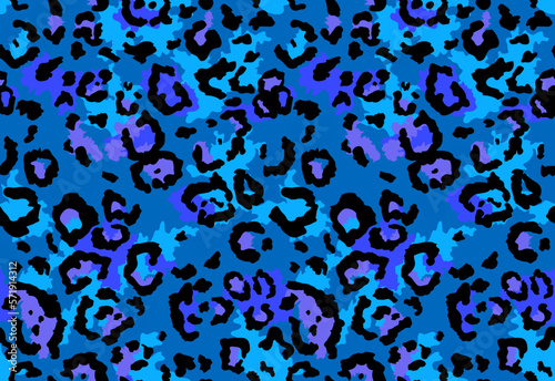 Seamless leopard fur pattern