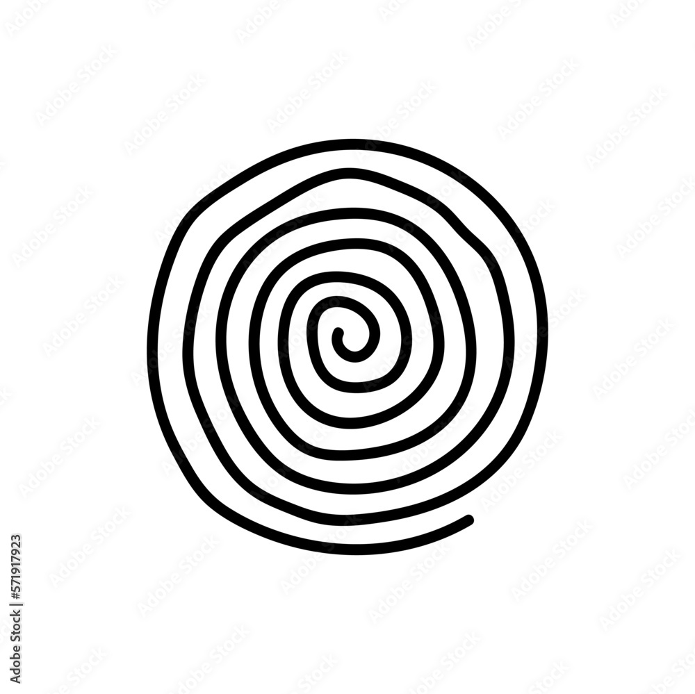 hand drawn round circles line art isolated on white background hand drawn round circles line art isolated on white background