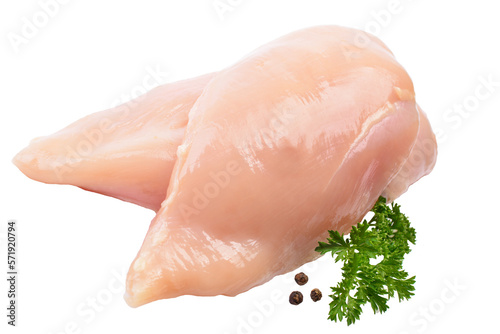 Fotomurale Raw chicken meat isolated