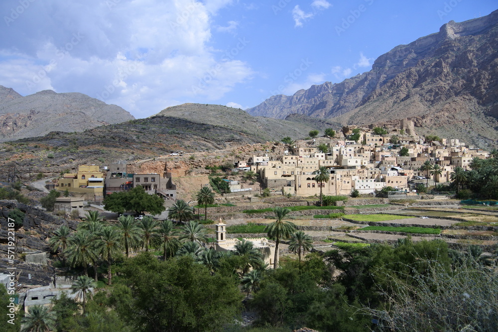 Das kleine Bergdorf Bilad Sayt im Oman