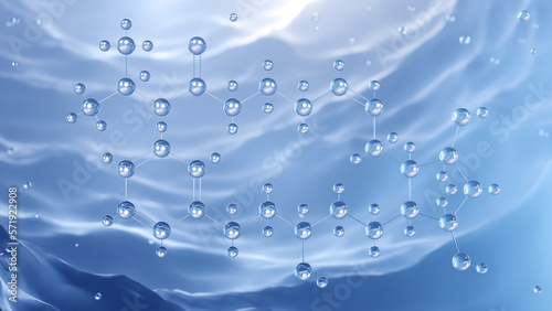 Wallpaper Mural latanoprost molecular structure, 3d model molecule, c26h40o5, structural chemical formula view from a microscope Torontodigital.ca